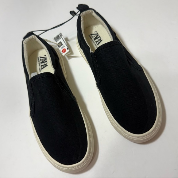 ZARA Unisex Slip-On Canvas Sneakers | Kids EU 30 / US 12 | *NWT* - Picture 3 of 14